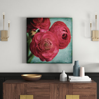 Ranunculus 1 Piece Wrapped Canvas Wall Art