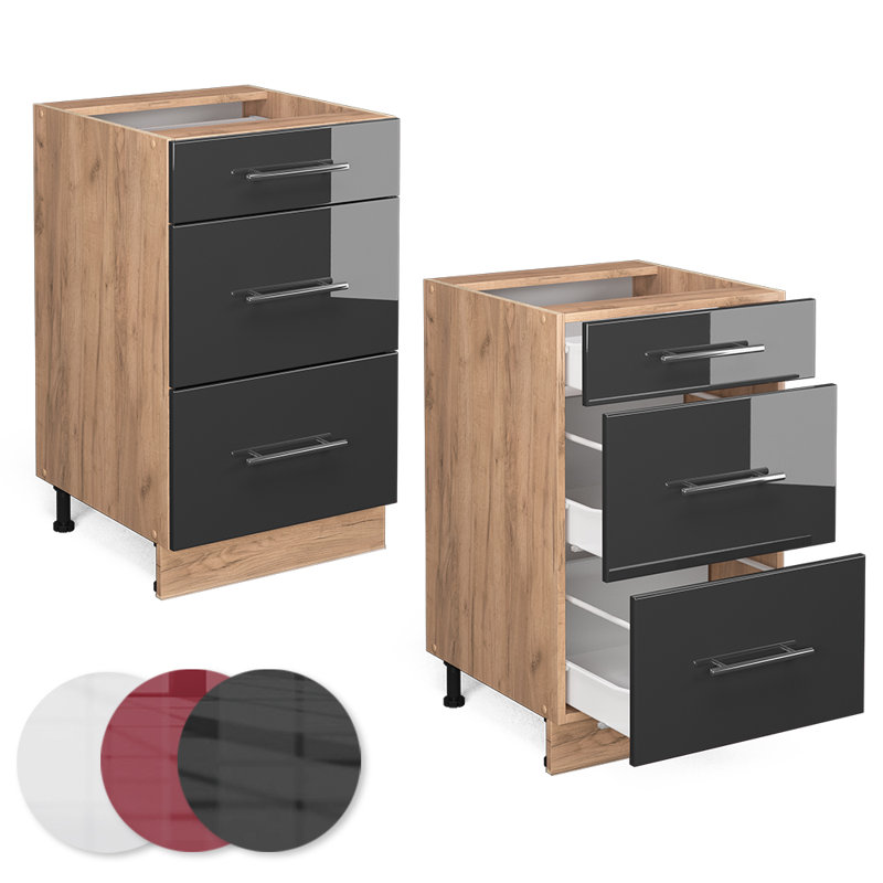 Fame 221 + front GKO_50 x 82 x 51.6, Grey/Brown