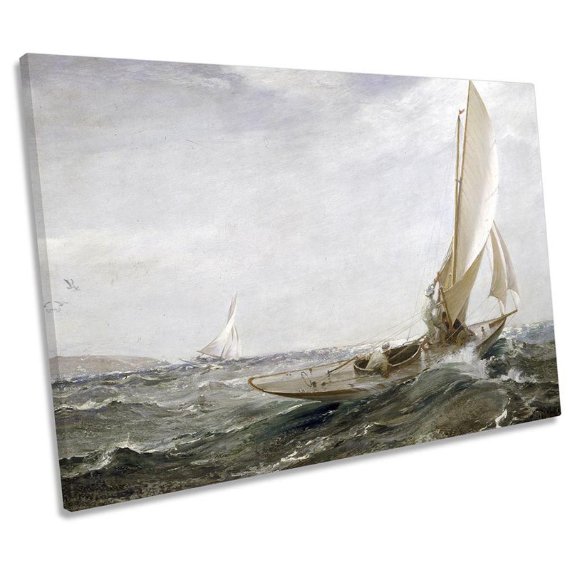 Charles Napier Hemy Through Sea And Air - Wrapped Canvas Print, 30.5cm H x 45.7cm W x 2cm D