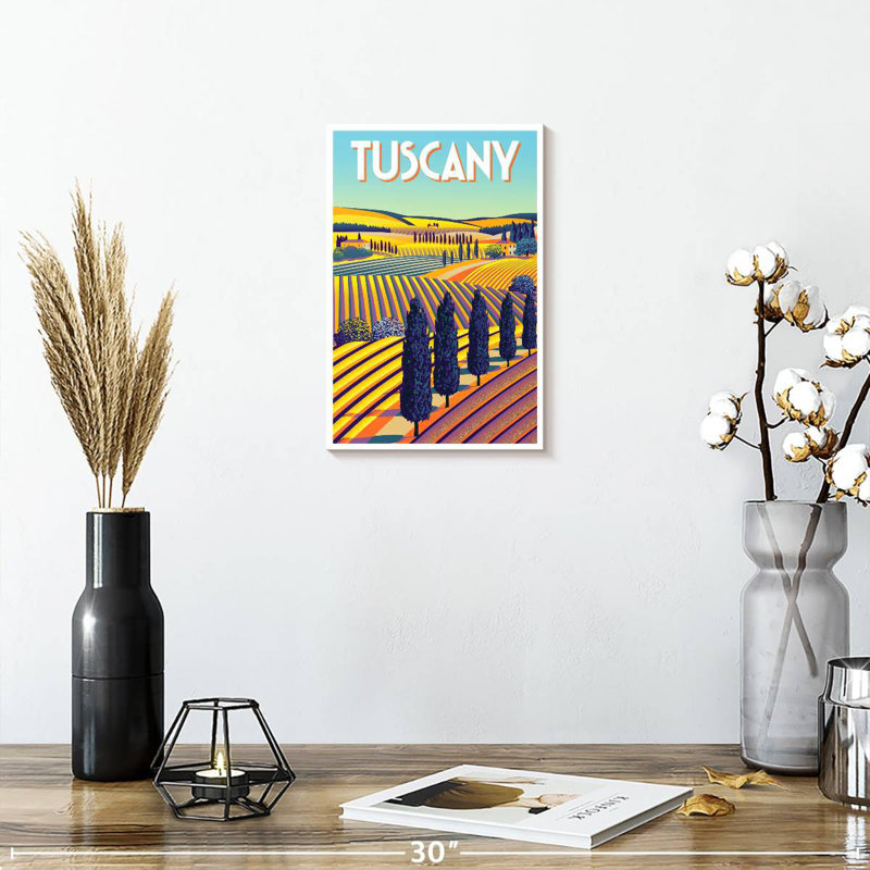 Affiche Aime Tuscany, H 12 po x l 8 po