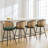Cane Back Swivel Upholstered Stool-310099297-310099302-323371339