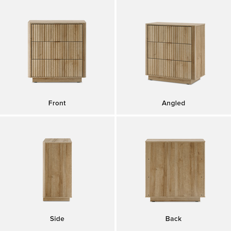 Dorcus 31.5'' W 3-Drawer Dresser | Stylish Storage