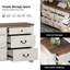 Commode décorative 6 tiroirs. Commode double en bois 47,2 po-116980914