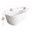 Cavidan 59'' x 30'' Freestanding Soaking Bathtub-1371415002