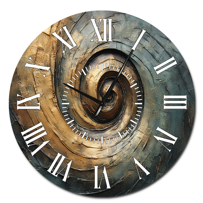 Horloge murale tourbillon blanc, Surdimensionné