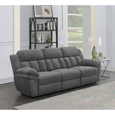 Divine Charcoal Upholstered Power Sofa