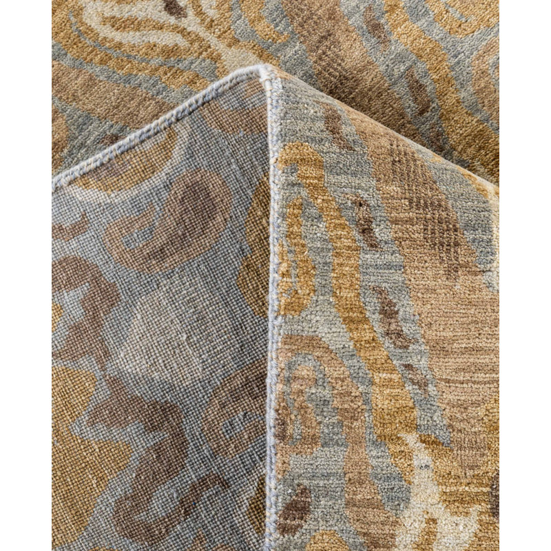 Overdyed One-of-a-Kind 9' 2" X 12' 2" Hand Knotted Area Rug