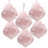 D3.9" Christmas Ball Ornaments, Glass Decorative Hanging Ball Christmas Tree Ornaments, Set of 6
