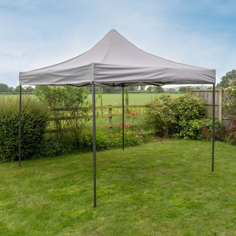 Charetta 3m x 3m Steel Vault, Light Grey