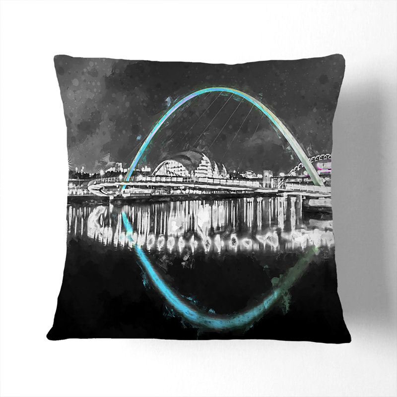 Square Throw Cushion, 40cm H x 40cm W x 15cm D