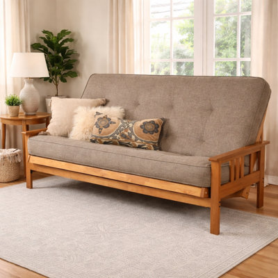 Johnte Queen 86" Futon Frame and Mattress