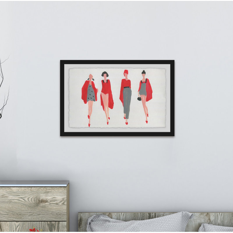 Obsession rouge - cadre photo, reproduction d'art, 20 po x 30 p