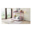Lit superposé avec couchette METAL - rose-118678343