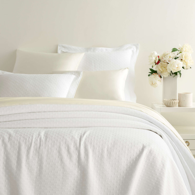 Silken Solid Sham, Ivory, Euro