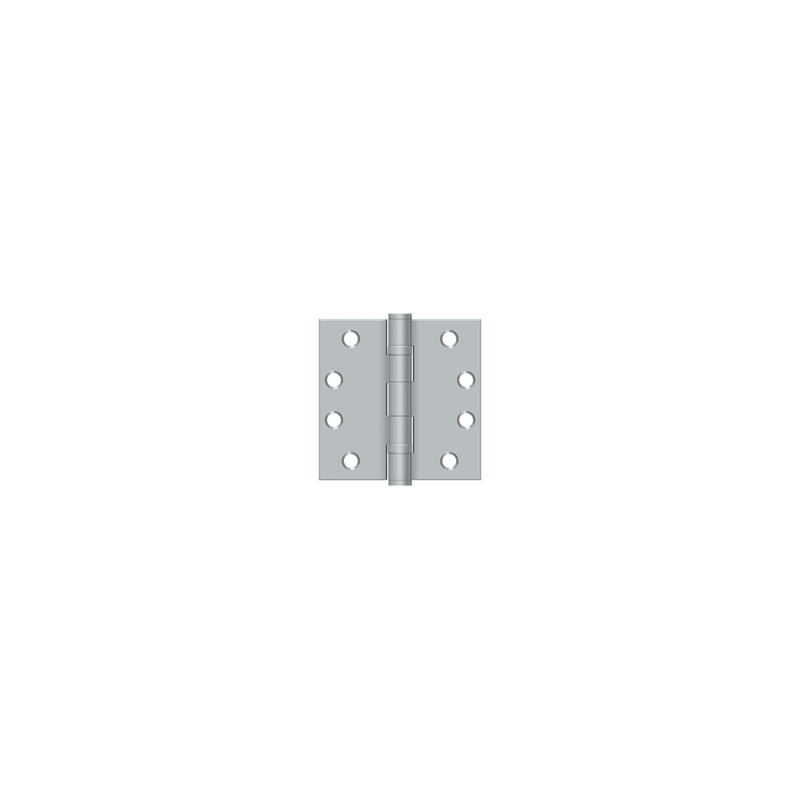 Steel Surface Mount Hinge, Brushed Chrome