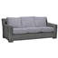 Rustic 81.25" Wide Outdoor Wicker Patio Sofa with Cushions-1990212261-1990219243-1990212277