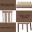 Chaises d'appoint (2) - Siège rembourré, finition érable, conception élégante de 2 tissus rembourrés, érable, siège confortable