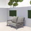 Canapé de patio durable avec tissu en oléfine résistant aux rayons UV et quincaillerie en acier inoxydable pour une utilisation extérieure toute l'année