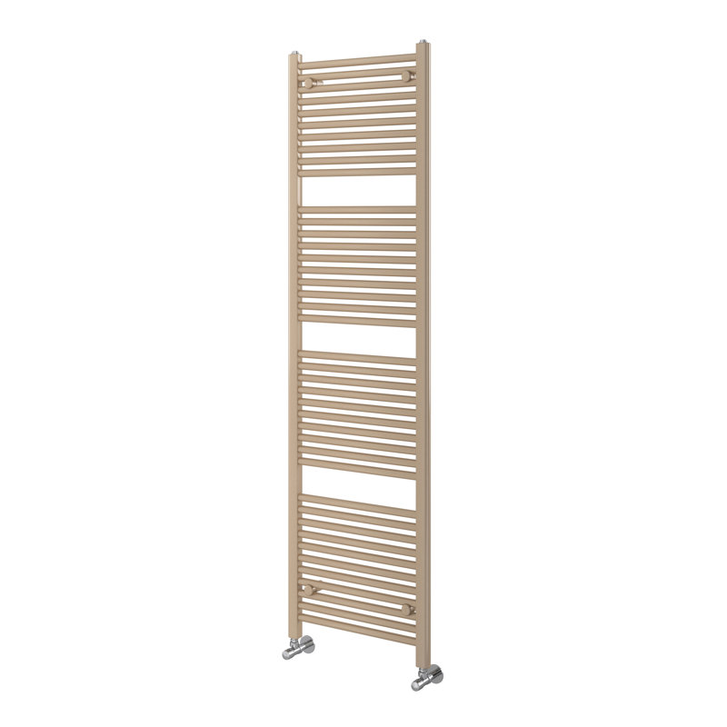 Straight Towel Rail Heated Towel Rails, 1800mm H x 500mm W x 30mm D, Brown Metallic