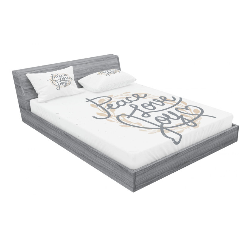 Microfiber Sheet Set, Queen Sheet Set with Fitted Sheet