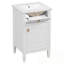Meuble-lavabo de salle de bain avec lavabo, tablette réglable et tiroir inclinable-993786029