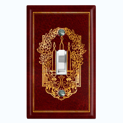 Patterned 1 - Gang Toggle Light Switch Standard Wall Plate