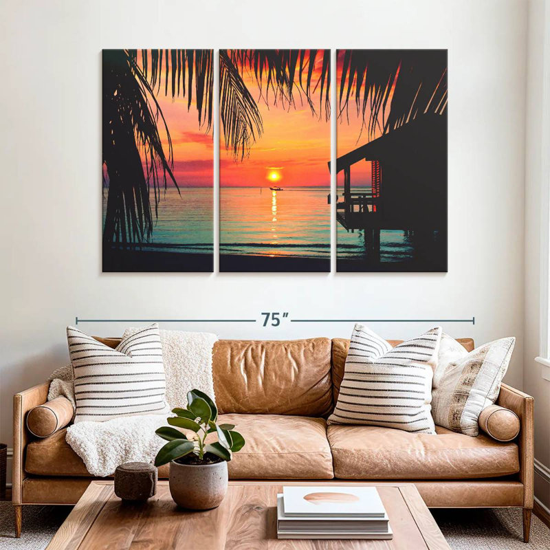 Roatan Sunset Gillard, H 42 po x l 65 po