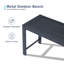 Doneta Metal Outdoor Bench-1897876175