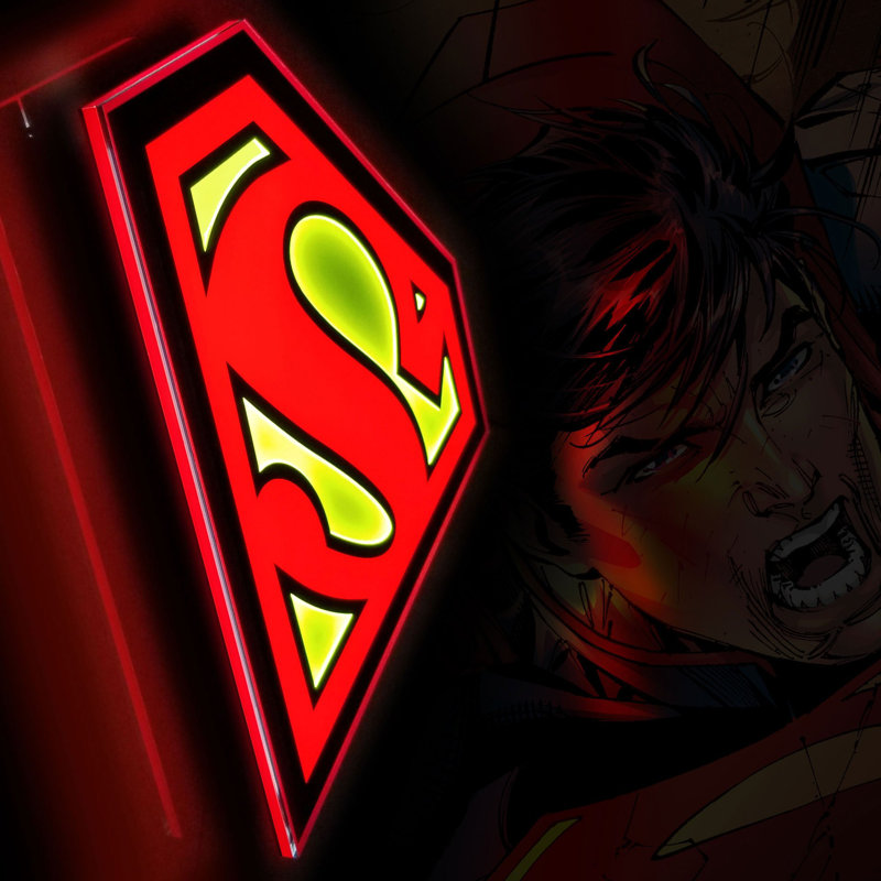 Enseigne lumineuse DEL Superman de 6,6 po Superman