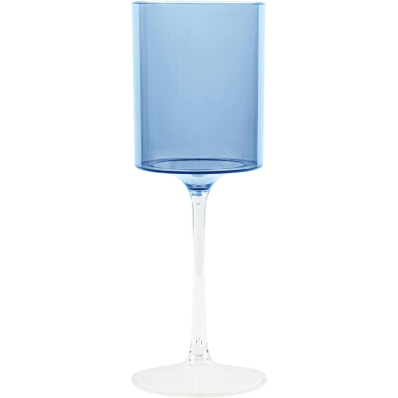 Disposable Wine Glass, Blue