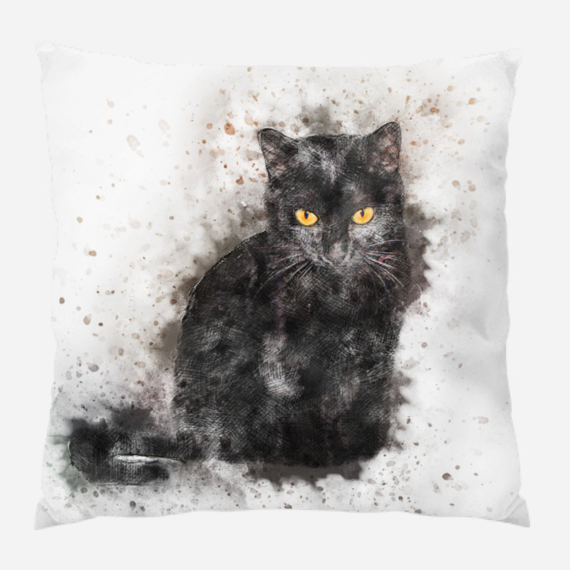  Housse de coussin carré et insert, Synthétique, Extérieur