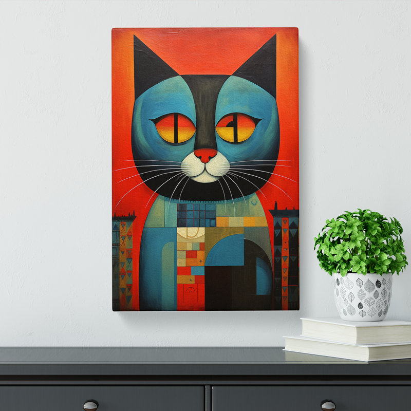 Persian Cat Constructivism - Print, 76cm H x 50cm W x 3cm D