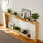 70" Curved-Edge Retro Console – Slim Storage Table For Modern Entryways-1624847808