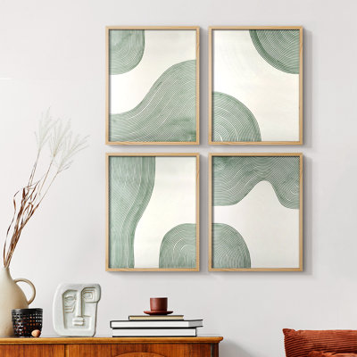 Spring Wildflowers II Framed Print - Set of 4