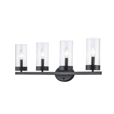 Angelica Dimmable Black Vanity Light