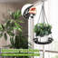 Ensemble de 6 pots à fleurs suspendus en métal