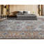 Tapis bleu noué à la main de haute qualité