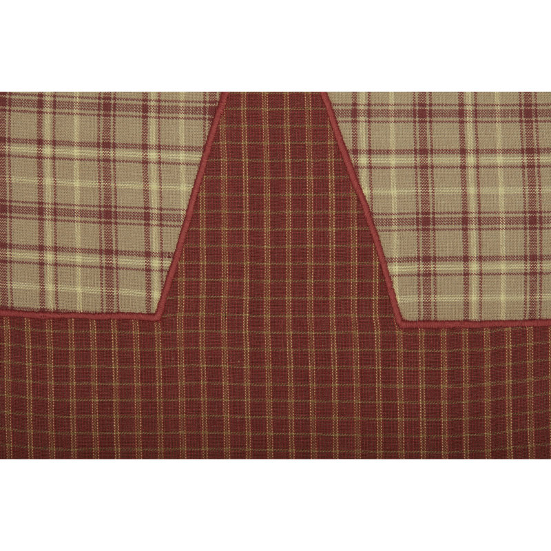 Dawson Star Plaid Cotton Reversible Throw Pillow