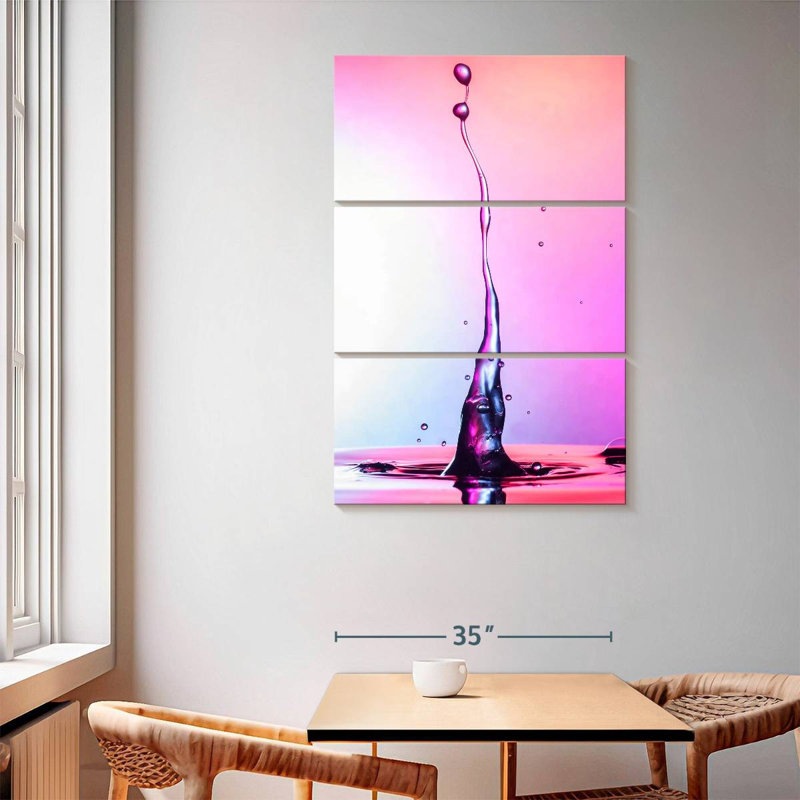 Beauté magenta, H 65 po x l 42 po