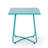  Outdoor Metal Square Side Table, Modern Patio Accent Table, Weather-Resistant, Teal-1329403801