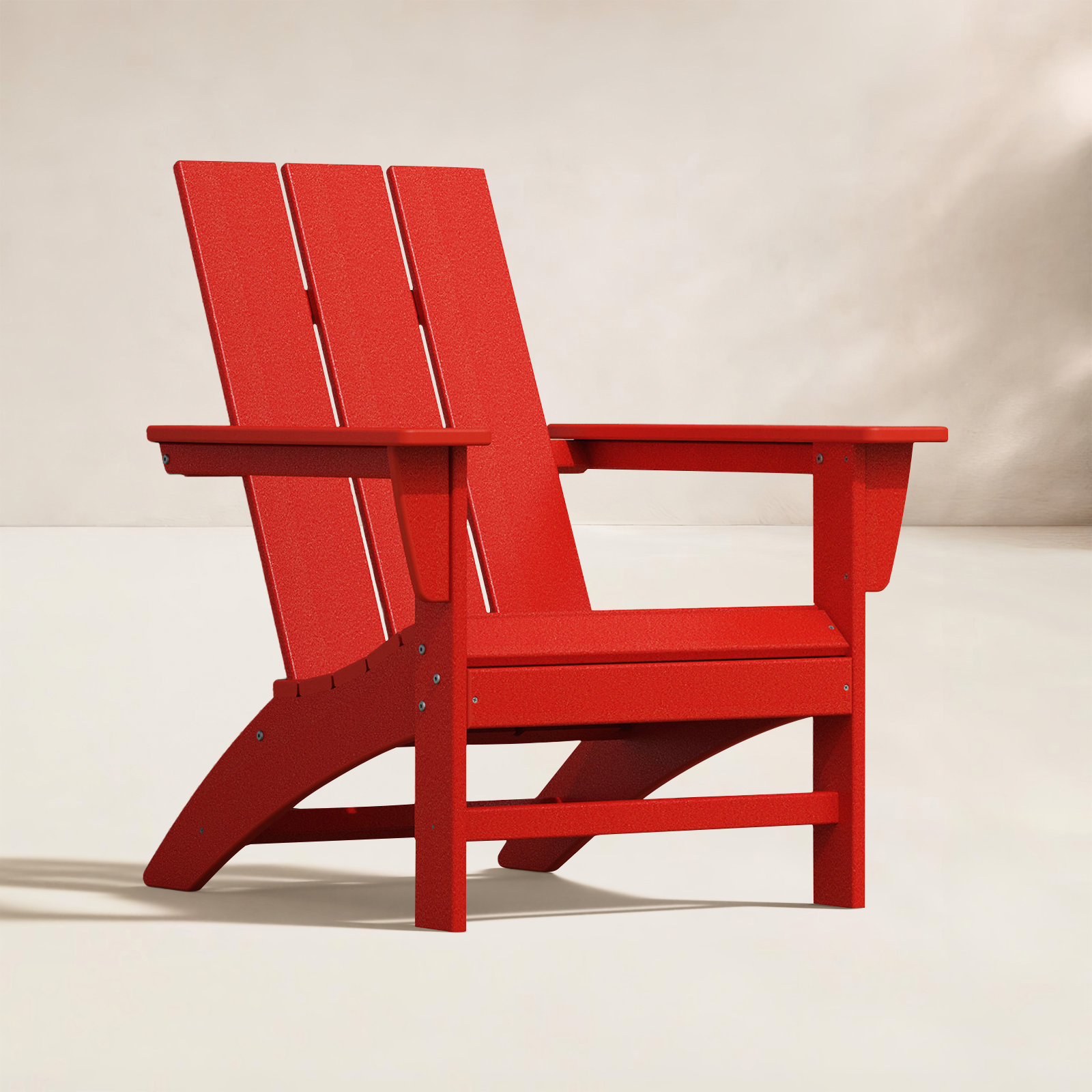 POLYWOOD® Modern Adirondack Chair, Sunset Red