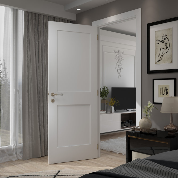 Paneled Wood Primed Standard Door