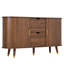 Sideboard with 2 sliding doors and 2 drawers Walnut