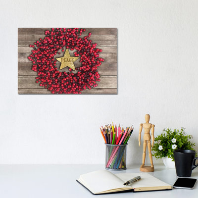 Rustic Christmas III by Jean Kelly - Wrapped Canvas Gallery-Wrapped Canvas Giclée