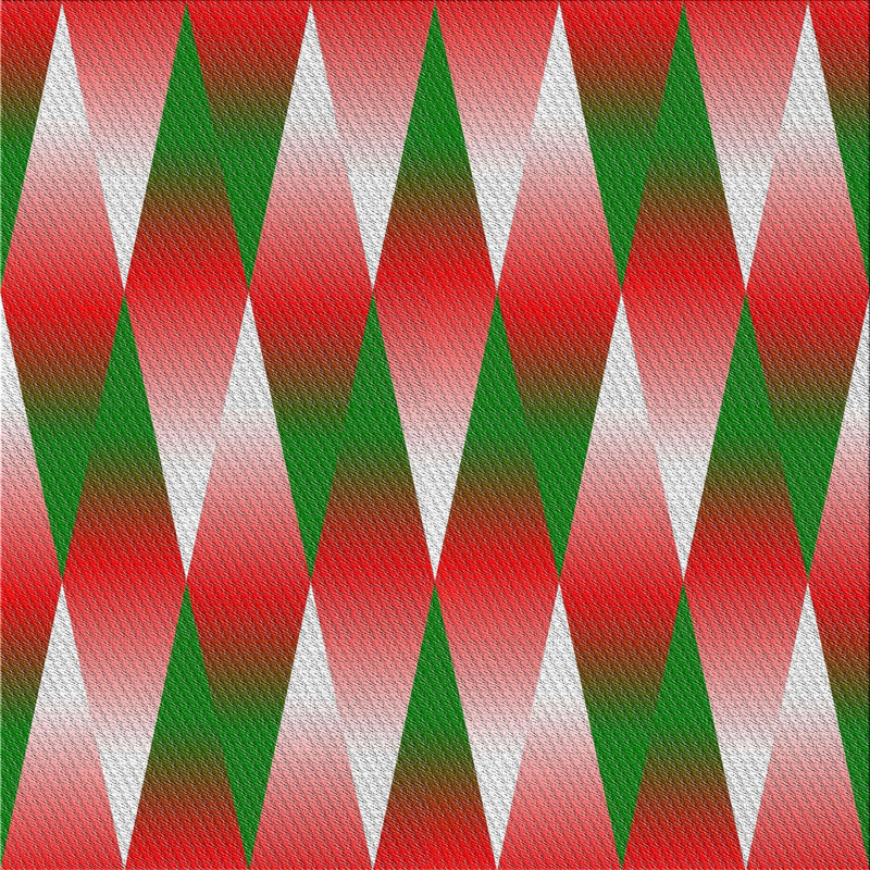 Tapis décoratif géométrique rouge ramer, Carré 5 pi