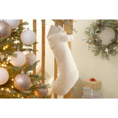 Stocking with Pom Pom Detail