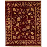 Hand Woven Silk and Wool Oriental Area Rug