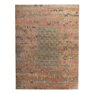 Orange Alchemy Transitional Silk Rug - 11'x15'