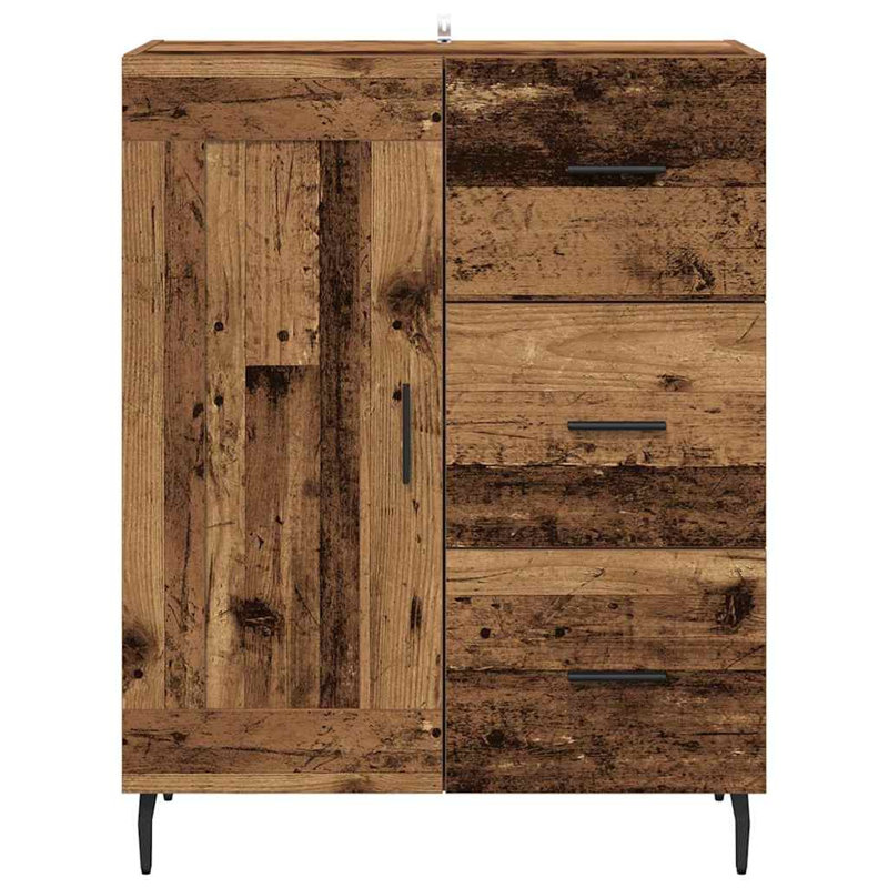 69.5 cm W Iron Sideboard, Old Wood