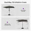 Parasol de terrasse carré 8 'x 8'-1342479181